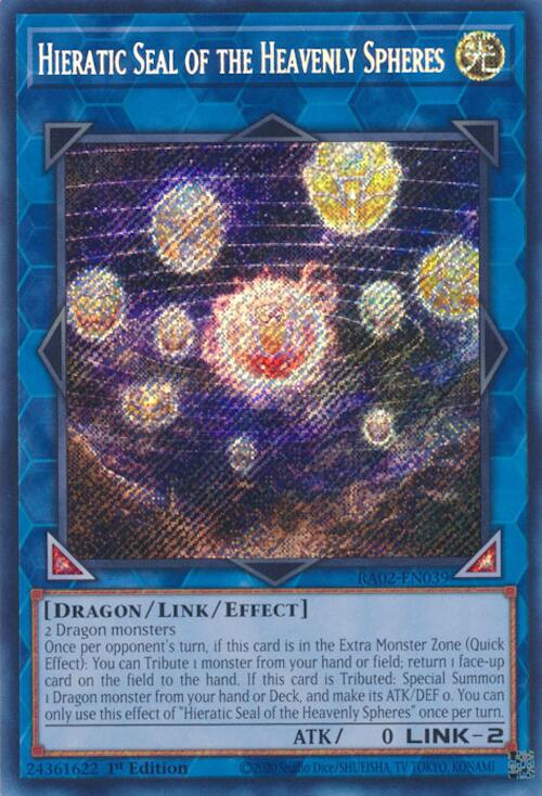 Hieratic Seal of the Heavenly Spheres (Secret Rare) [RA02-EN039] Secret Rare | Chromatic Games