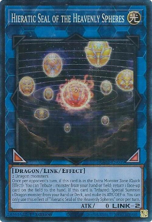 Hieratic Seal of the Heavenly Spheres (PCR) [RA02-EN039] Prismatic Collector's Rare | Chromatic Games