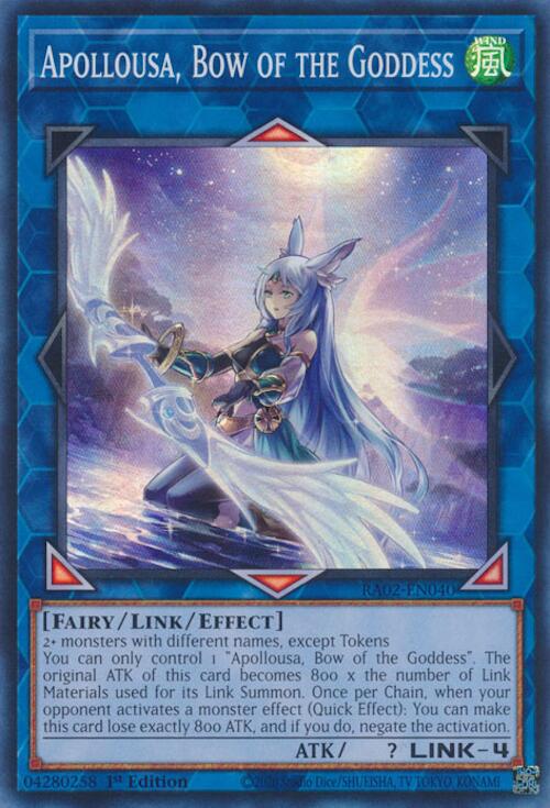 Apollousa, Bow of the Goddess (Alternate Art) [RA02-EN040] Super Rare | Chromatic Games