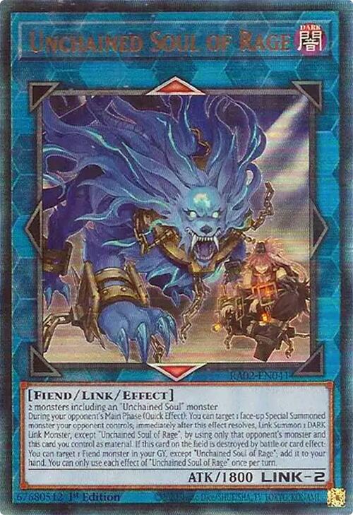 Unchained Soul of Rage (PUR) [RA02-EN041] Prismatic Ultimate Rare | Chromatic Games