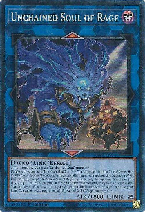Unchained Soul of Rage (PCR) [RA02-EN041] Prismatic Collector's Rare | Chromatic Games