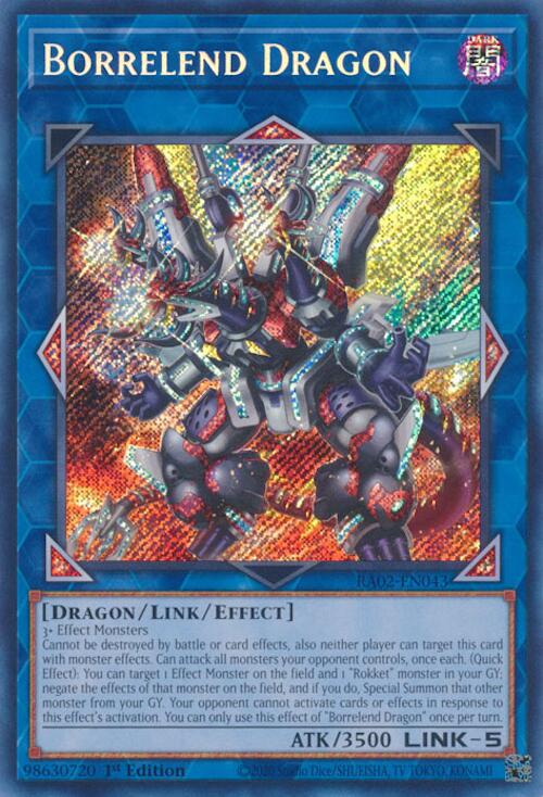 Borrelend Dragon (Secret Rare) [RA02-EN043] Secret Rare | Chromatic Games