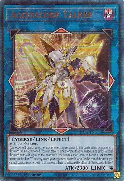 Accesscode Talker (PUR) [RA02-EN044] Prismatic Ultimate Rare | Chromatic Games