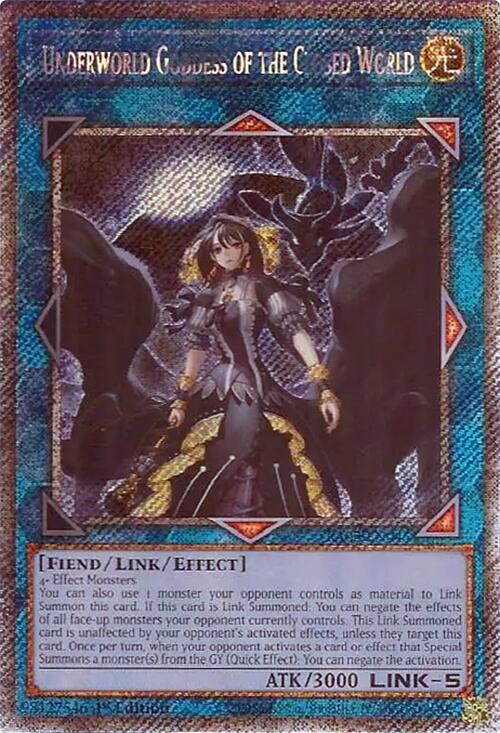 Underworld Goddess of the Closed World (Platinum Secret Rare) [RA02-EN045] Platinum Secret Rare | Chromatic Games