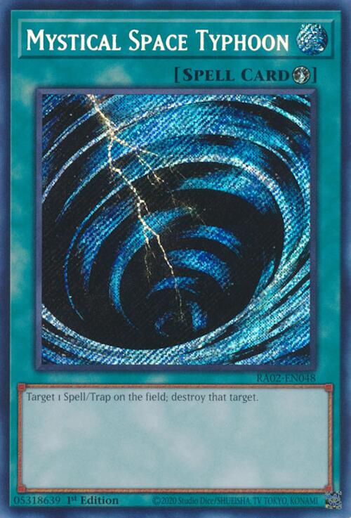 Mystical Space Typhoon (Secret Rare) [RA02-EN048] Secret Rare | Chromatic Games