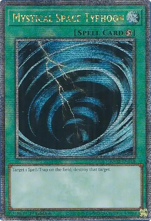 Mystical Space Typhoon (Quarter Century Secret Rare) [RA02-EN048] Quarter Century Secret Rare | Chromatic Games