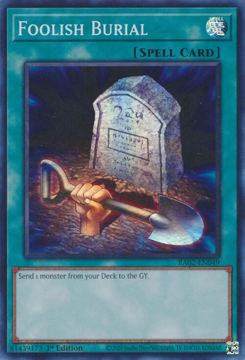 Foolish Burial [RA02-EN049] Super Rare | Chromatic Games