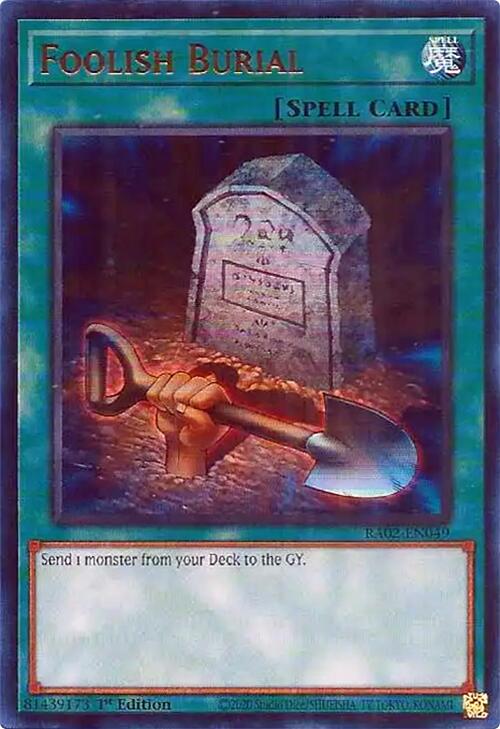 Foolish Burial (UR) [RA02-EN049] Ultra Rare | Chromatic Games