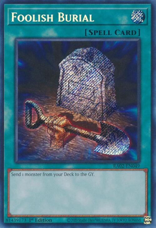 Foolish Burial (Secret Rare) [RA02-EN049] Secret Rare | Chromatic Games