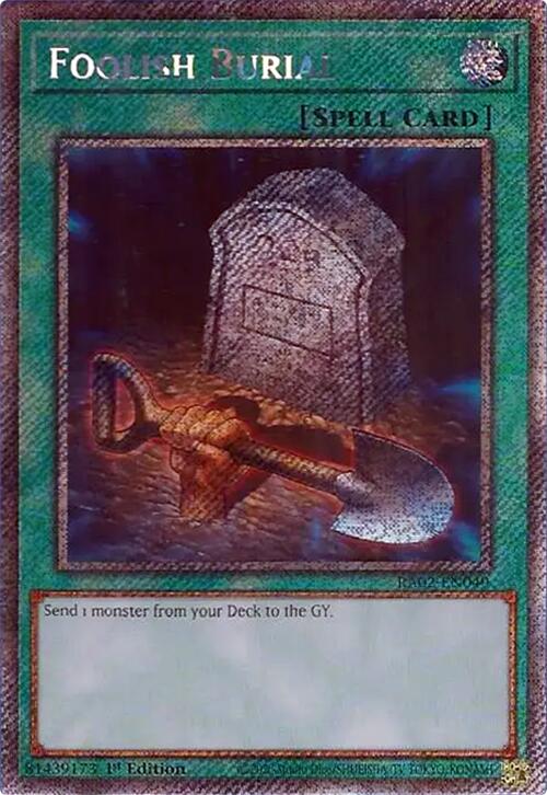 Foolish Burial (Platinum Secret Rare) [RA02-EN049] Platinum Secret Rare | Chromatic Games