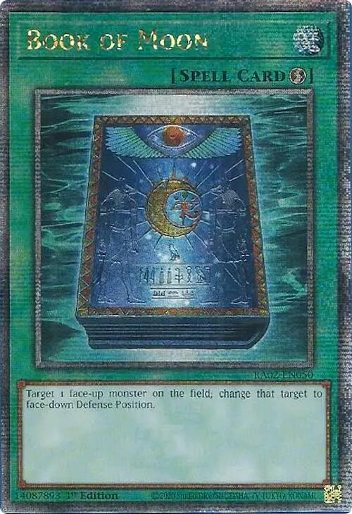 Book of Moon (Quarter Century Secret Rare) [RA02-EN050] Quarter Century Secret Rare | Chromatic Games