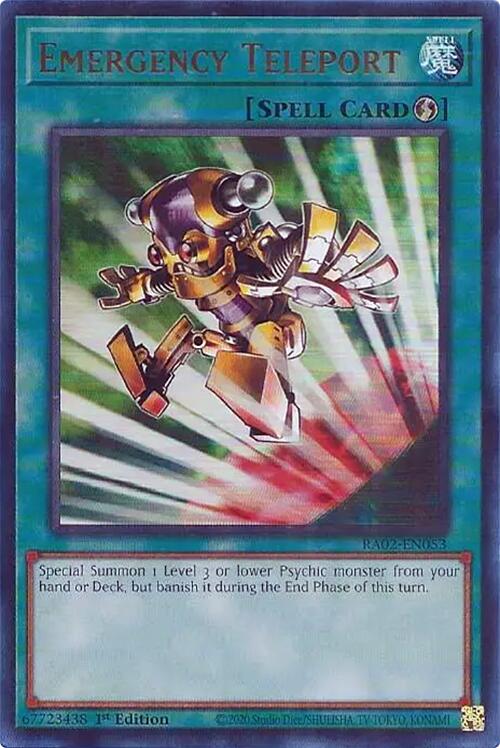 Emergency Teleport (UR) [RA02-EN053] Ultra Rare | Chromatic Games