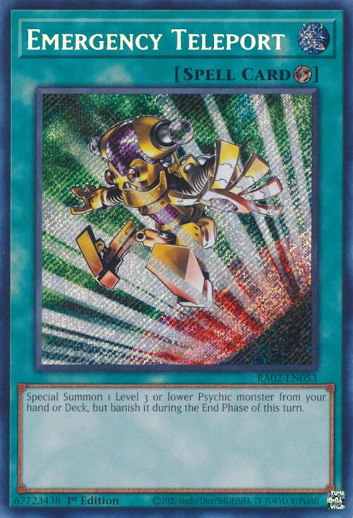 Emergency Teleport (Secret Rare) [RA02-EN053] Secret Rare | Chromatic Games