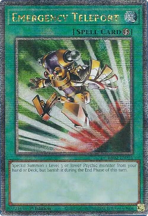 Emergency Teleport (Quarter Century Secret Rare) [RA02-EN053] Quarter Century Secret Rare | Chromatic Games