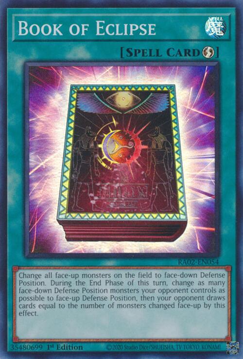 Book of Eclipse [RA02-EN054] Super Rare | Chromatic Games