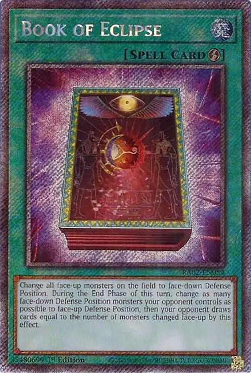 Book of Eclipse (Platinum Secret Rare) [RA02-EN054] Platinum Secret Rare | Chromatic Games