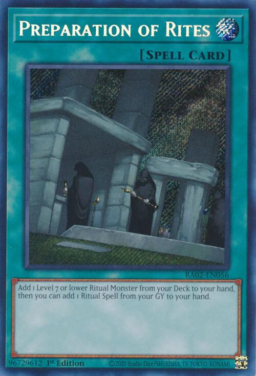 Preparation of Rites (Secret Rare) [RA02-EN056] Secret Rare | Chromatic Games