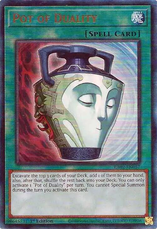 Pot of Duality (PUR) [RA02-EN057] Prismatic Ultimate Rare | Chromatic Games