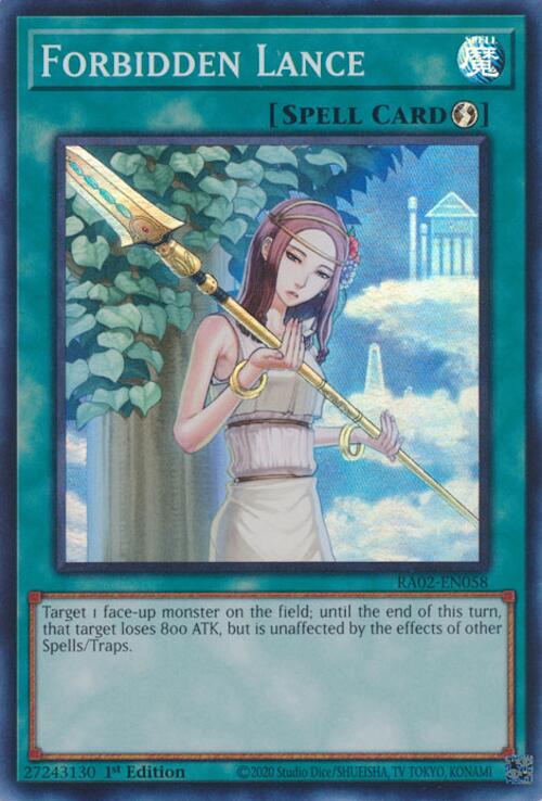 Forbidden Lance [RA02-EN058] Super Rare | Chromatic Games