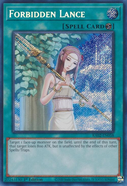 Forbidden Lance (Secret Rare) [RA02-EN058] Secret Rare | Chromatic Games