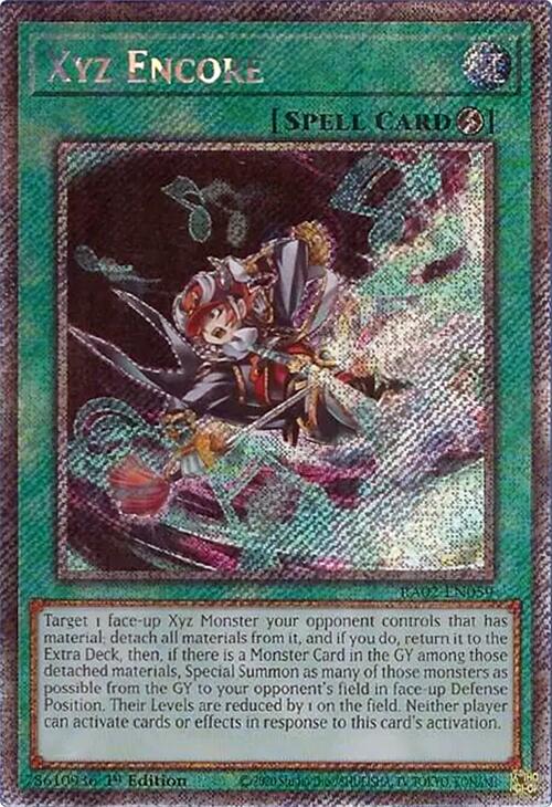 Xyz Encore (Platinum Secret Rare) [RA02-EN059] Platinum Secret Rare | Chromatic Games