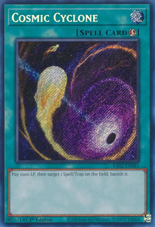 Cosmic Cyclone (Secret Rare) [RA02-EN061] Secret Rare | Chromatic Games