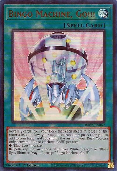 Bingo Machine, Go!!! (UR) [RA02-EN062] Ultra Rare | Chromatic Games