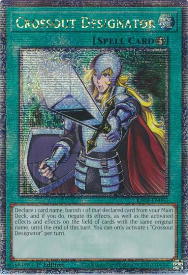 Crossout Designator (Quarter Century Secret Rare) [RA02-EN063] Quarter Century Secret Rare | Chromatic Games