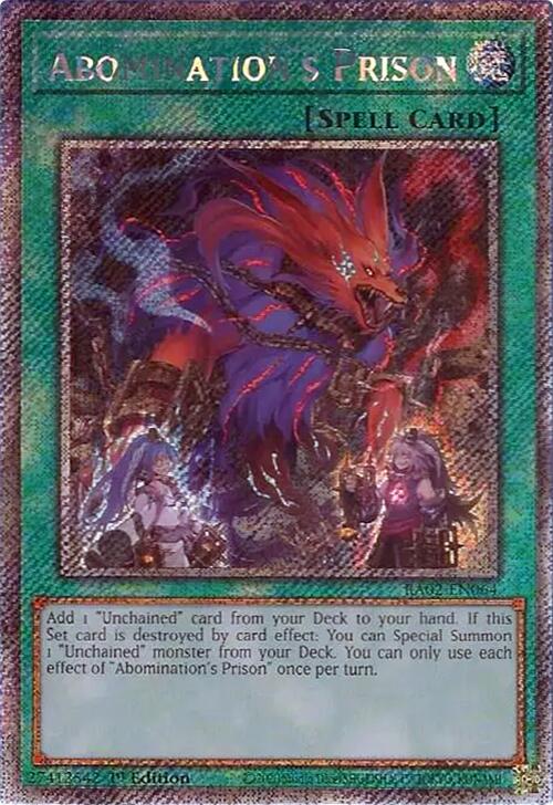 Abomination's Prison (Platinum Secret Rare) [RA02-EN064] Platinum Secret Rare | Chromatic Games