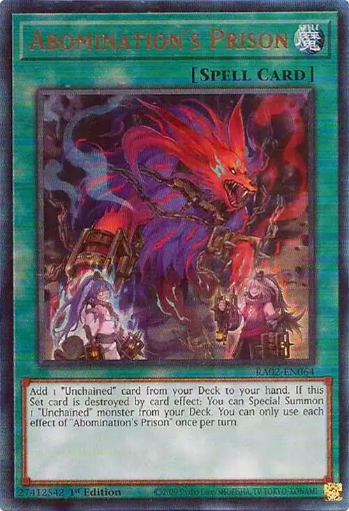 Abomination's Prison (PUR) [RA02-EN064] Prismatic Ultimate Rare | Chromatic Games