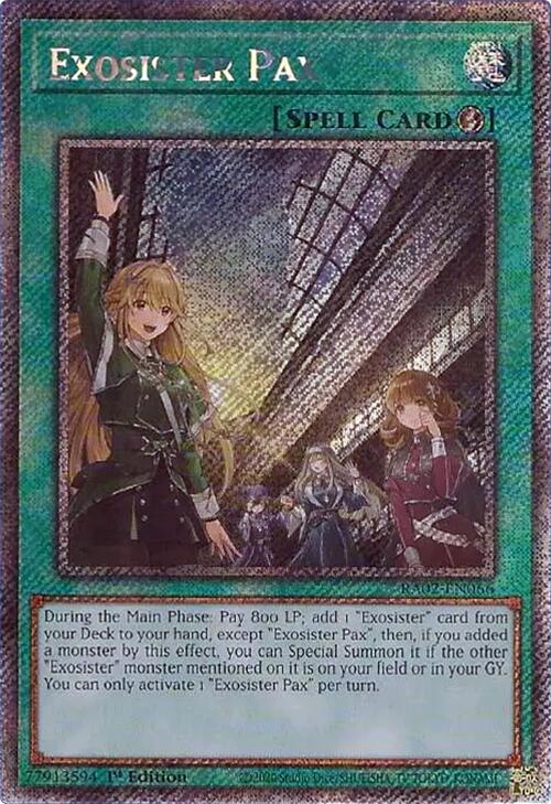 Exosister Pax (Platinum Secret Rare) [RA02-EN066] Platinum Secret Rare | Chromatic Games