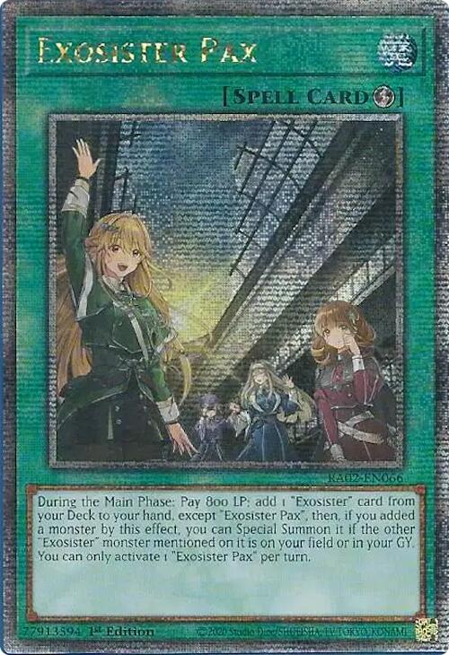 Exosister Pax (Quarter Century Secret Rare) [RA02-EN066] Quarter Century Secret Rare | Chromatic Games