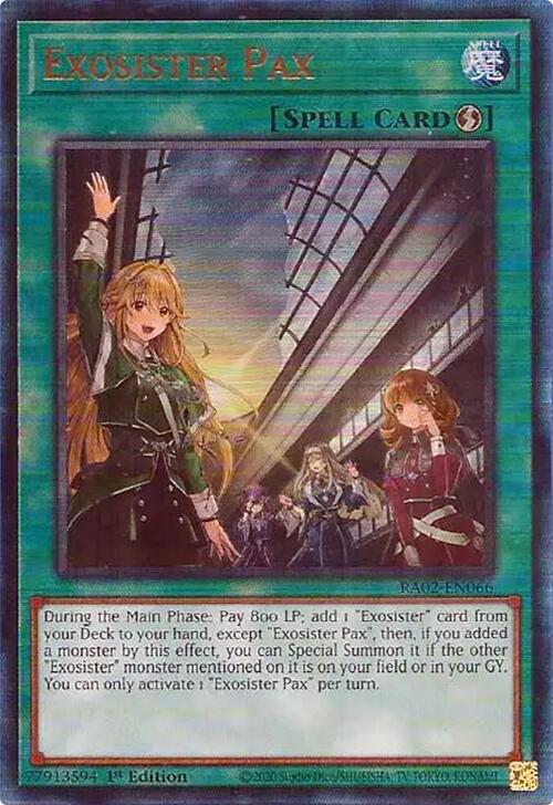 Exosister Pax (PUR) [RA02-EN066] Prismatic Ultimate Rare | Chromatic Games