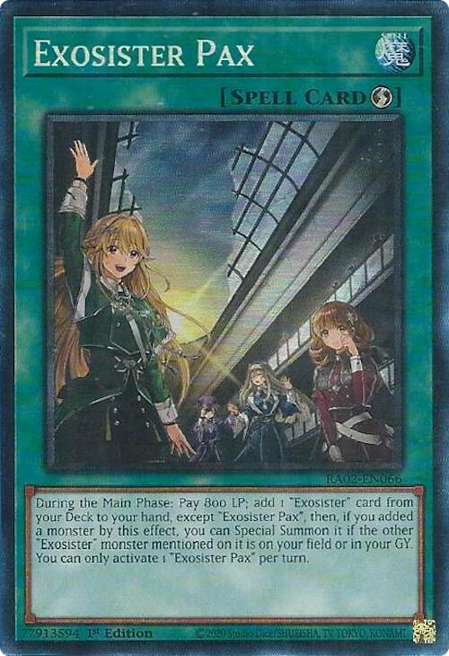 Exosister Pax (PCR) [RA02-EN066] Prismatic Collector's Rare | Chromatic Games