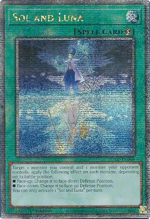 Sol and Luna (Quarter Century Secret Rare) [RA02-EN068] Quarter Century Secret Rare | Chromatic Games