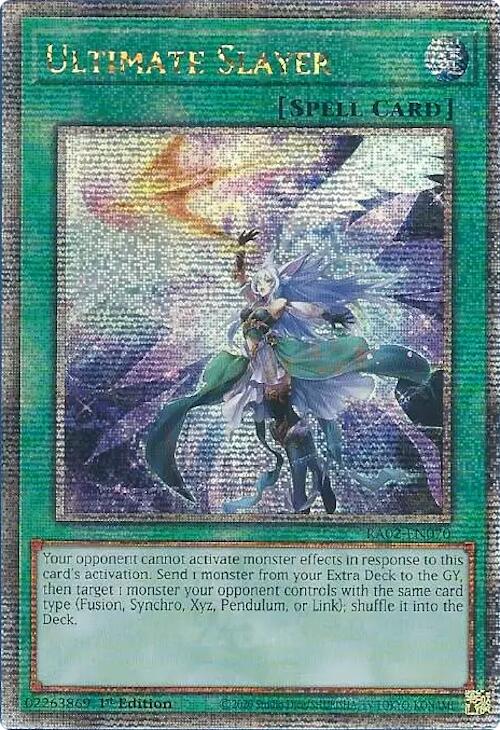 Ultimate Slayer (Quarter Century Secret Rare) [RA02-EN070] Quarter Century Secret Rare | Chromatic Games