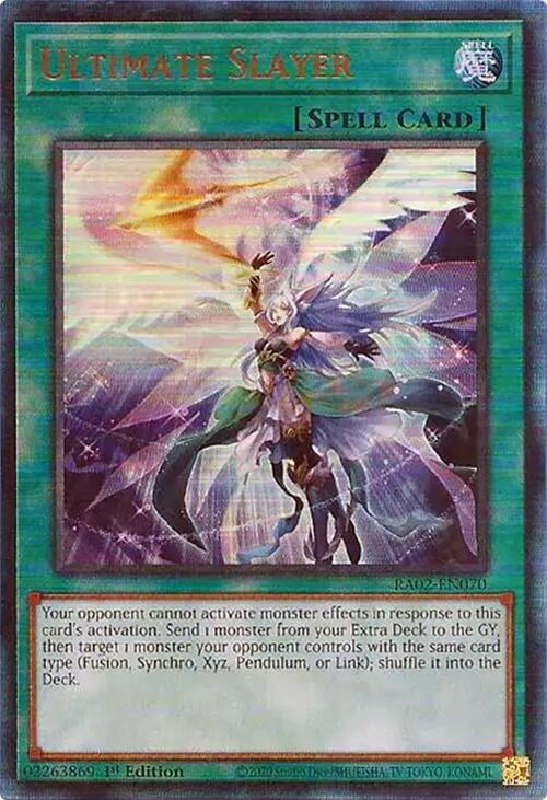 Ultimate Slayer (PUR) [RA02-EN070] Prismatic Ultimate Rare | Chromatic Games