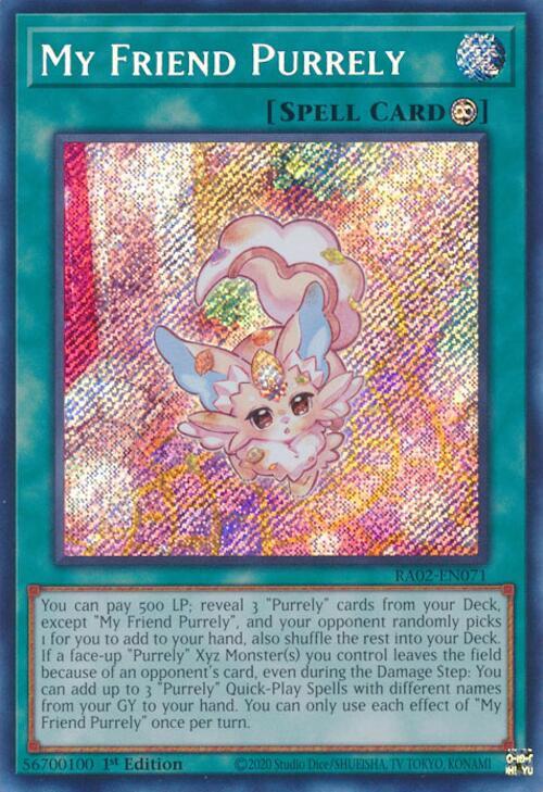 My Friend Purrely (Secret Rare) [RA02-EN071] Secret Rare | Chromatic Games