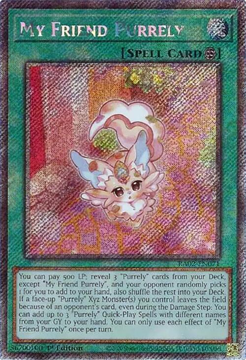 My Friend Purrely (Platinum Secret Rare) [RA02-EN071] Platinum Secret Rare | Chromatic Games