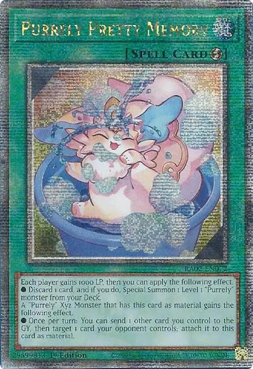 Purrely Pretty Memory (Quarter Century Secret Rare) [RA02-EN072] Quarter Century Secret Rare | Chromatic Games