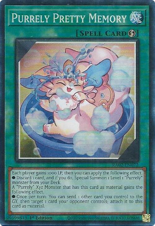Purrely Pretty Memory (PCR) [RA02-EN072] Prismatic Collector's Rare | Chromatic Games