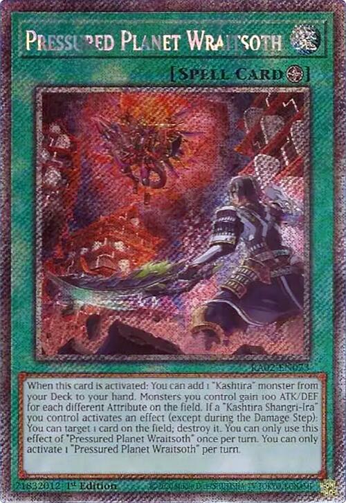 Pressured Planet Wraitsoth (Platinum Secret Rare) [RA02-EN073] Platinum Secret Rare | Chromatic Games