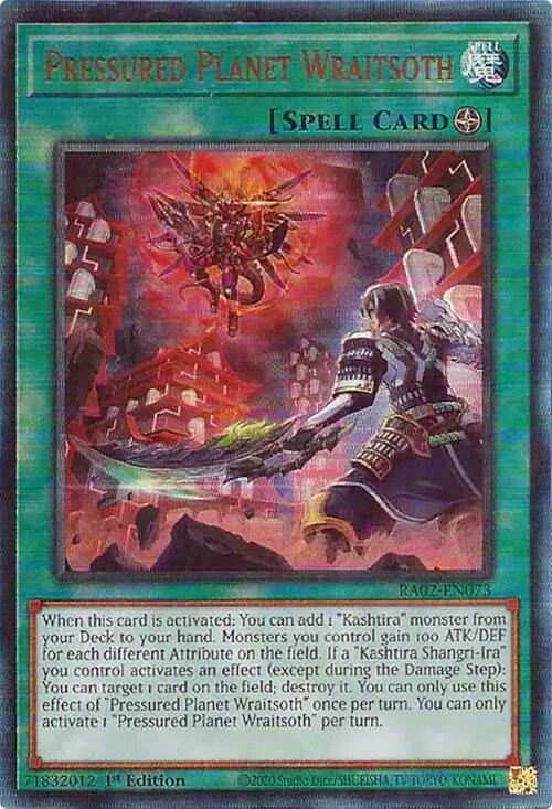 Pressured Planet Wraitsoth (PUR) [RA02-EN073] Prismatic Ultimate Rare | Chromatic Games