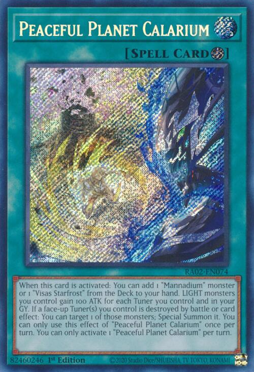 Peaceful Planet Calarium (Secret Rare) [RA02-EN074] Secret Rare | Chromatic Games