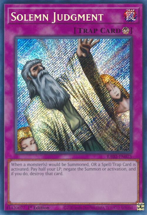 Solemn Judgment (Secret Rare) [RA02-EN075] Secret Rare | Chromatic Games