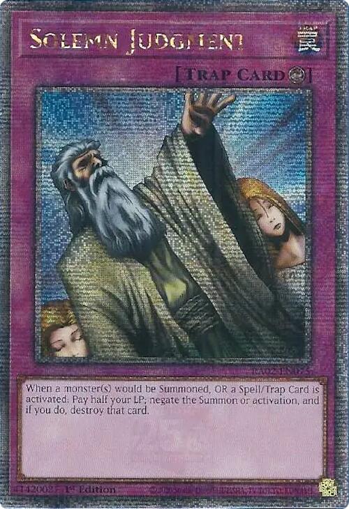 Solemn Judgment (Quarter Century Secret Rare) [RA02-EN075] Quarter Century Secret Rare | Chromatic Games