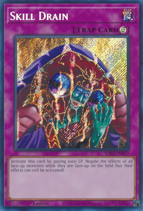 Skill Drain (Secret Rare) [RA02-EN077] Secret Rare | Chromatic Games