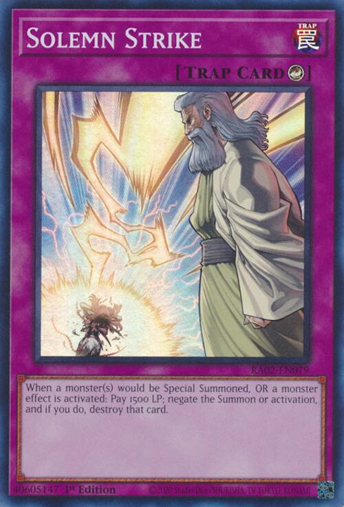 Solemn Strike [RA02-EN079] Super Rare | Chromatic Games