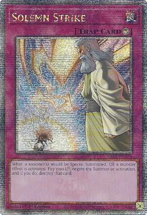 Solemn Strike (Quarter Century Secret Rare) [RA02-EN079] Quarter Century Secret Rare | Chromatic Games