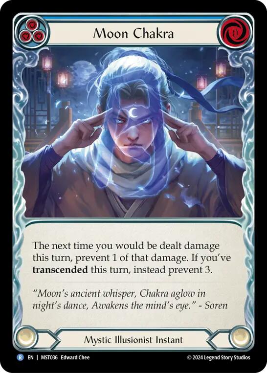 Moon Chakra (Blue) [MST036] (Part the Mistveil) | Chromatic Games